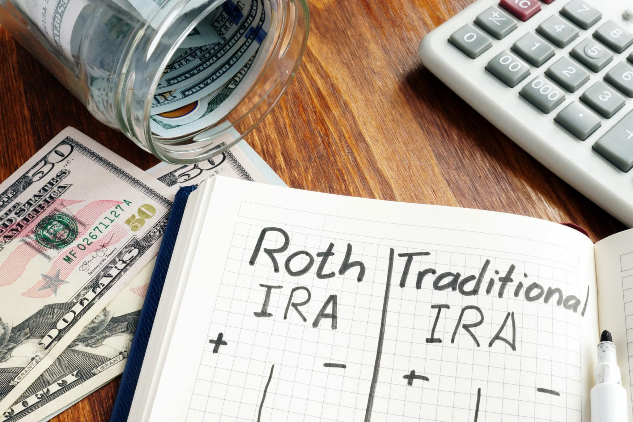 image of a ROTH or a Traditional IRA