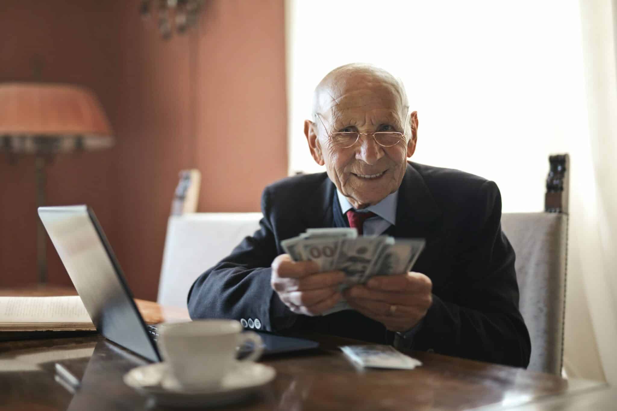 image of a retiree from retirement account